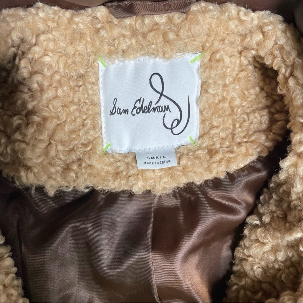 Sam Edelman Women's Teddy Jacket in Brown - Picture 5 of 10